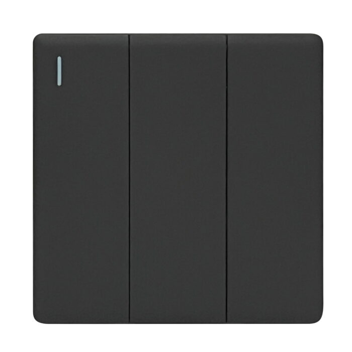 SB306 - 3 Gang 2 Way - Elegant Soft Touch: Grey - Image 1