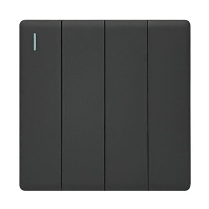 SB307 - 4 Gang 2 Way - Elegant Soft Touch: Grey