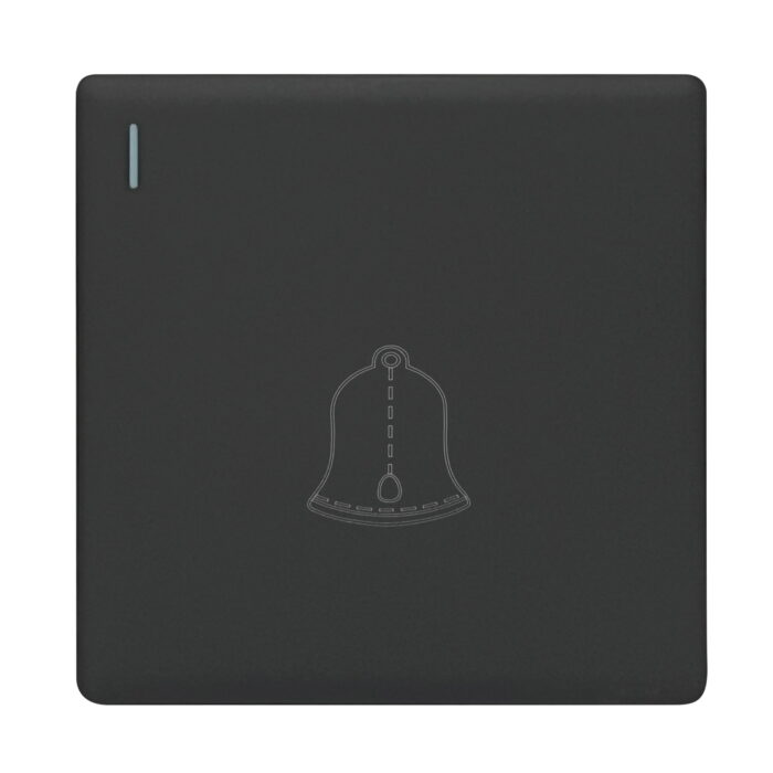 SB317 - Door Bell Switch - Elegant Soft Touch: Grey - Image 1