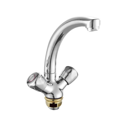 SG-01 - Eurospring Double Handle Chrome Basin Mixer