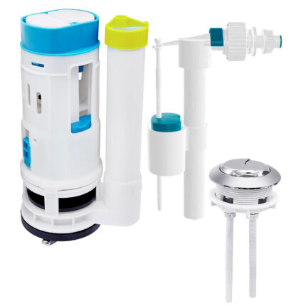 SP-21 - Eurospring WC Flush Mechanism, Dual Flush, Side Inlet