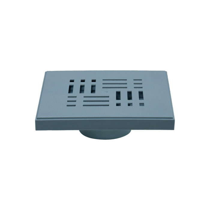 SP-24 - Eurospring 10x10cm PVC Floor Drain (Grey) - Image 1
