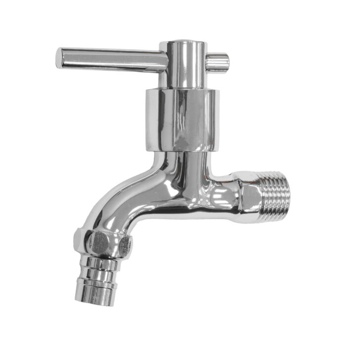 SV-03 - Eurospring 1/2" Brass Bib Cock (Chrome Polished) - Image 1