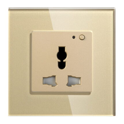 SSW-405UZ-G - Admore 13A 1 Gang Gold Zigbee Universal Switch Socket