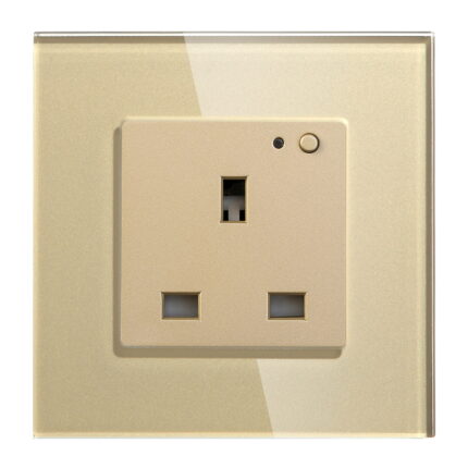 SSW-405Z-G - Admore 13A 1 Gang Gold Wifi Smart Switch Socket