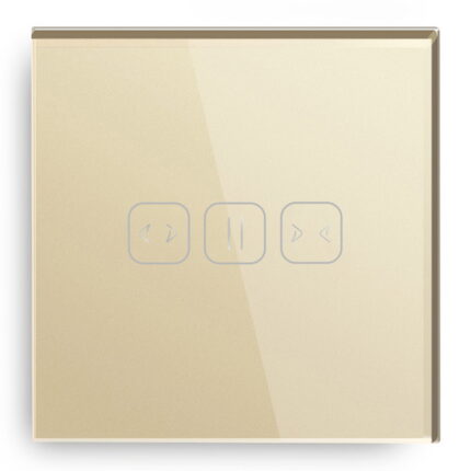 SSW-D10ZG - Admore 1 Gang Gold Zigbee Curtains Smart Touch Switch (Left & Right )