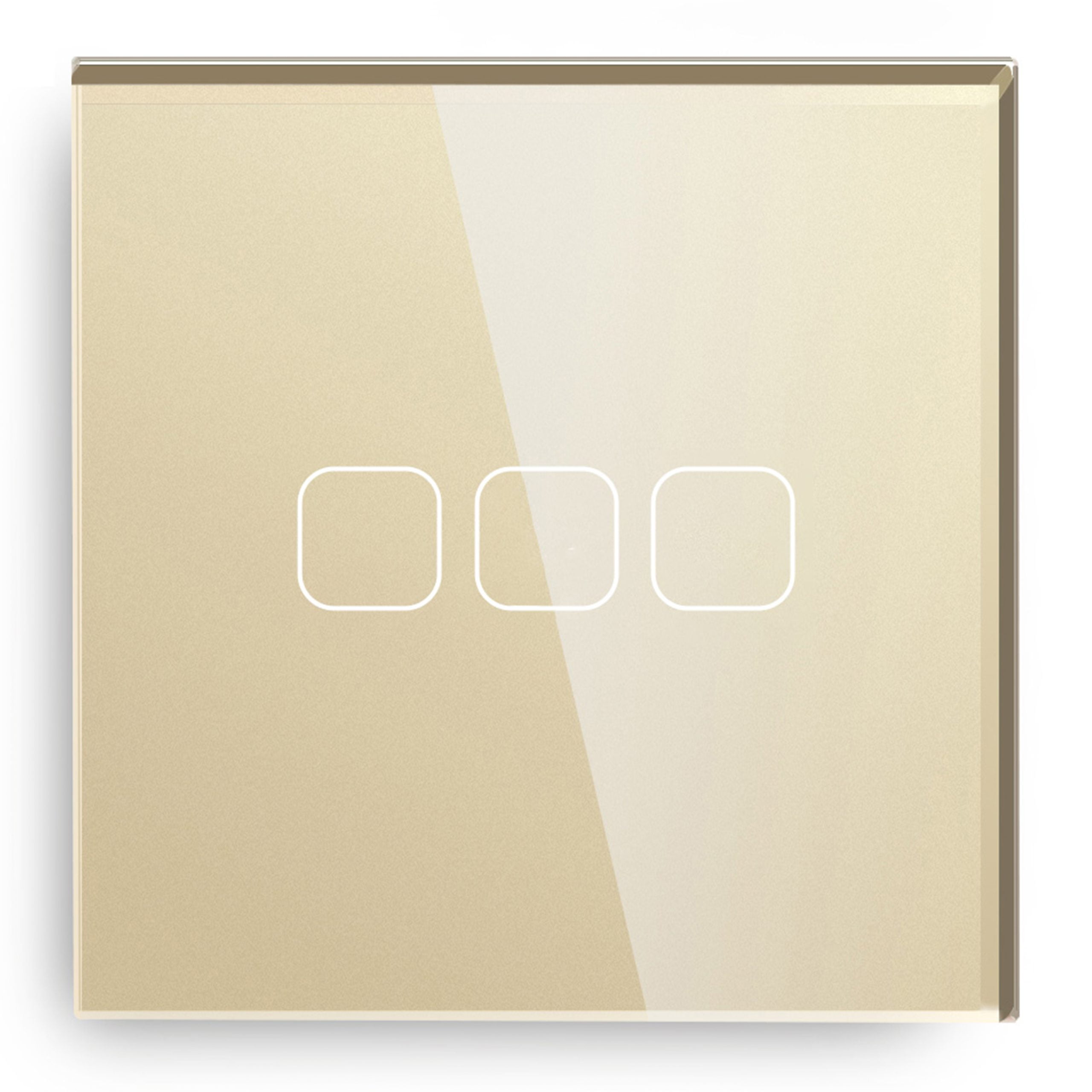 SSW-003Z-G – Admore 3 Gang Gold Zigbee Smart Touch Switch