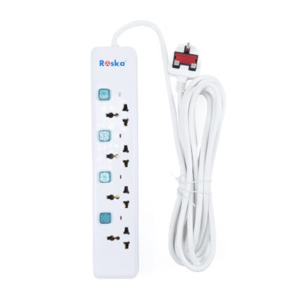 REU-4 | Roska 4 Gang 13A Universal Switched Socket Extensions (5 Meters)