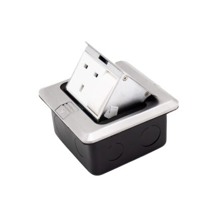 APU13S - Admore 1 Gang 13A Socket with Switch Chrome Popup Socket