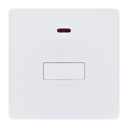 P-W218 - 3A (Fcu) With Neon -PC Classic Range: White