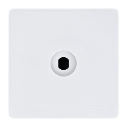 P-W1H1 - 1 Gang Blank Plate 1 Hole  -PC Classic Range: White
