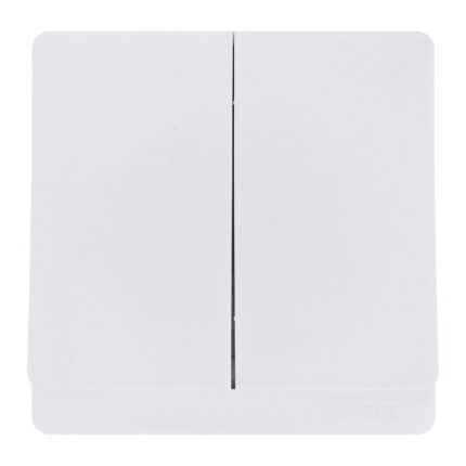 P-W003 - 2 Gang 1 Way Switch -PC Classic Range: White