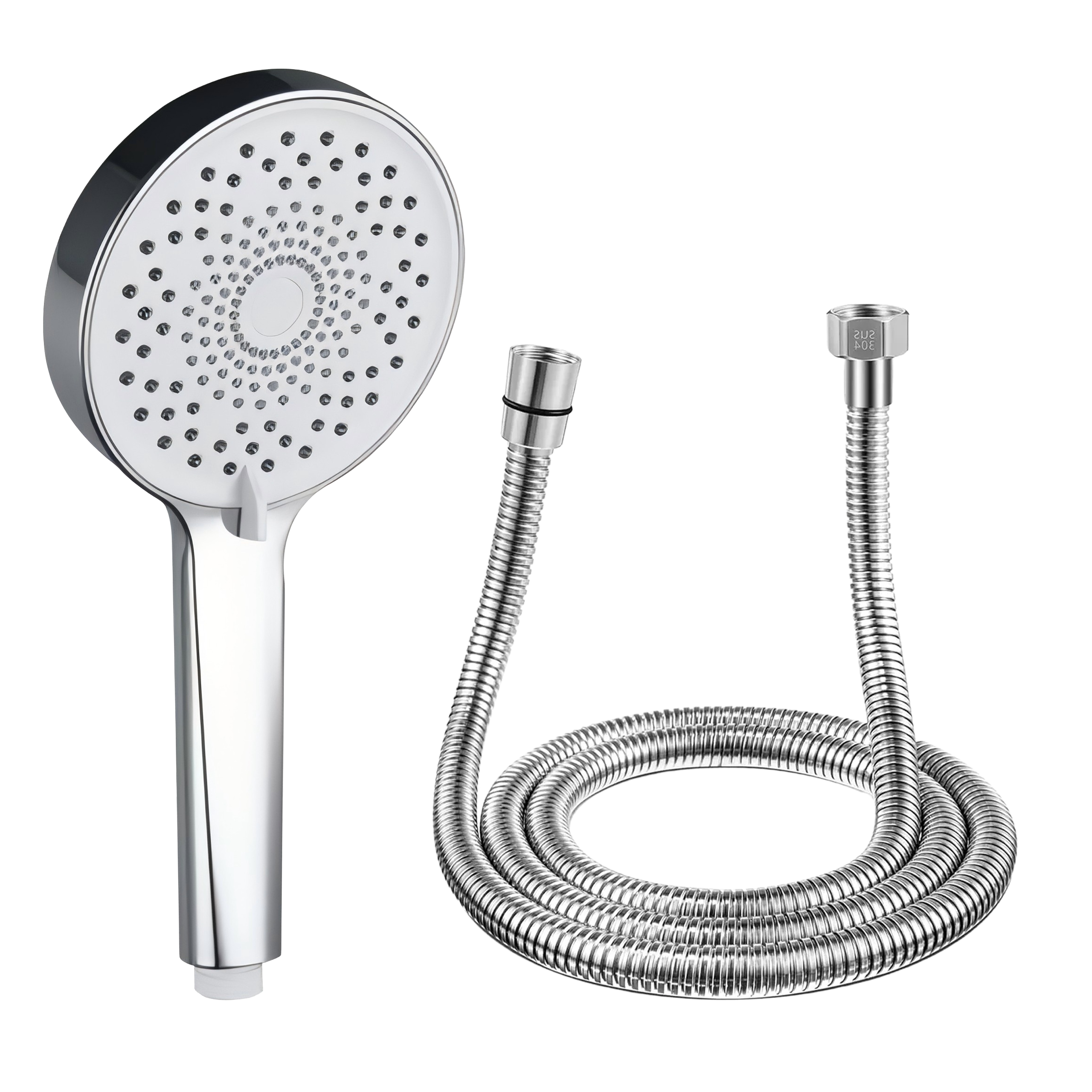 SQ-024 – Eurospring 3-Function Hand Shower With Flexible Hose & Bracket