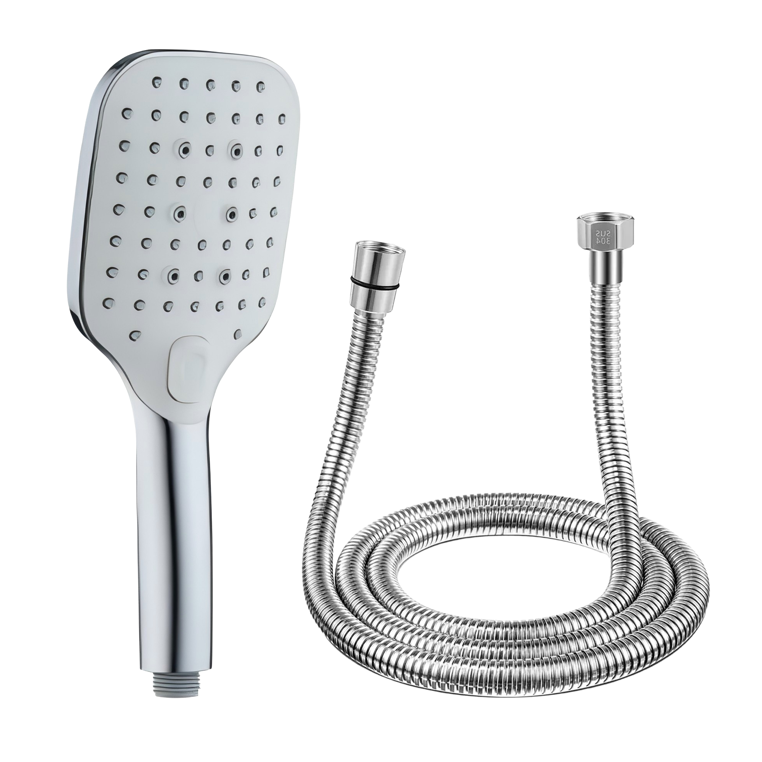 SQ-030 – Eurospring  3-Function Hand Shower With Flexible Hose & Bracket